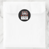 Halloween DIABLO SAUCE Je had me nodig. Ronde Sticker (Tas)