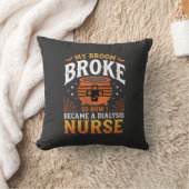 Halloween Dialyse Verpleegster Bezem Gebroken Ontw Kussen (Deken)
