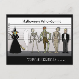 Halloween die-Dunnit uitnodigen Uitnodiging Briefkaart