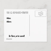 Halloween die-Dunnit uitnodigen Uitnodiging Briefkaart (Achterkant)