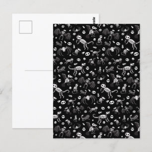 Halloween Dier Vleermuizen Honden Katten Spinnen S Briefkaart