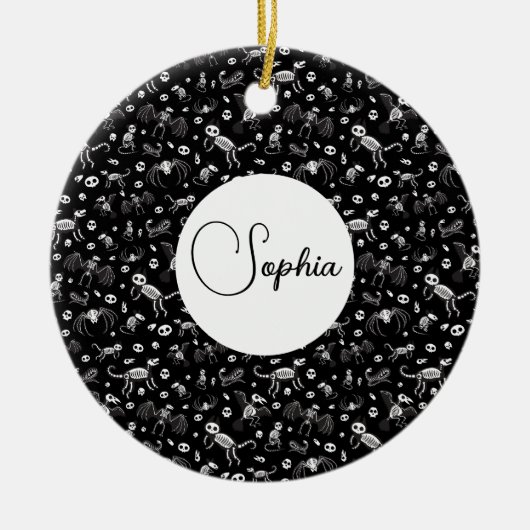 Halloween Dier Vleermuizen Honden Katten Spinnen S Keramisch Ornament (Voorkant)