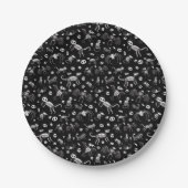 Halloween Dier Vleermuizen Honden Katten Spinnen S Papieren Bordje (Voorkant)