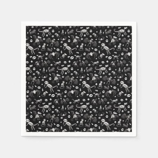 Halloween Dier Vleermuizen Honden Katten Spinnen S Servet (Voorkant)