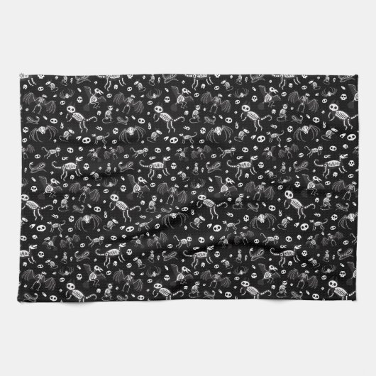 Halloween Dier Vleermuizen Honden Katten Spinnen S Theedoek (Horizontaal)