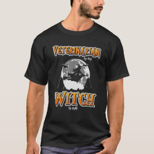 Halloween Dierenarts Heks, Grappig Leuk Dier Doen T-shirt