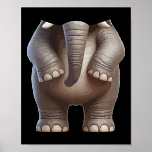 Halloween Dierenkostuum Cosplay Olifant Matching Poster