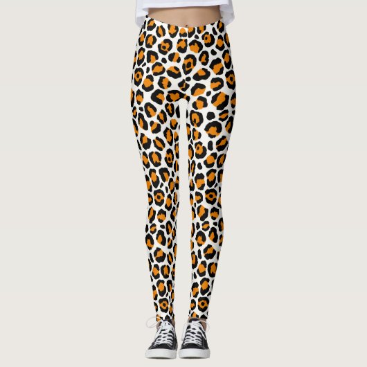 Halloween-dierenpatroon Leggings (Voorkant)