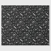 Halloween Dierlijke Skeletten Patroon Kleuropties Cadeaupapier (Vlak)