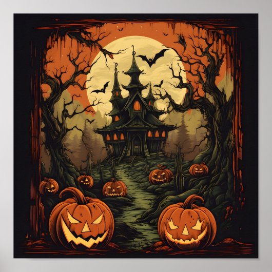 Halloween digitale print (Voorkant)