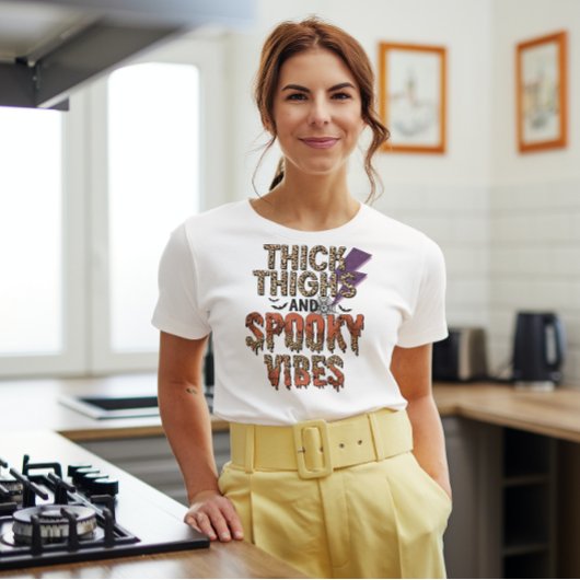 HALLOWEEN DIKKE DIJEN EN SPOOKY VIBES LUIPAARD T-SHIRT