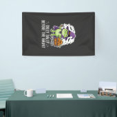 Halloween Dilly Dally Kikker Heks Pompoen Kar Spandoek (Beurs)