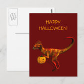 Halloween Dilophosaurus Briefkaart (Voorkant / Achterkant)