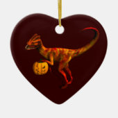 Halloween Dilophosaurus Keramisch Ornament (Voorkant)
