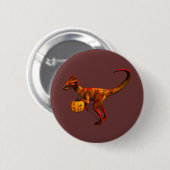 Halloween Dilophosaurus Ronde Button 5,7 Cm (Voorkant /achterkant)
