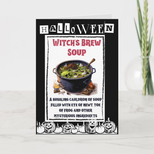 Halloween Diner met een vleugje Macabre Whimsy Aankondiging (Voorkant)