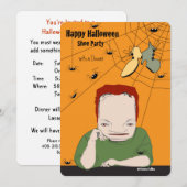 Halloween Diner Party Uitnodiging (Voorkant / Achterkant)