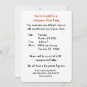 Halloween Diner Party Uitnodiging (Achterkant)