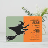 Halloween dinerfeest kaart (Staand voorkant)