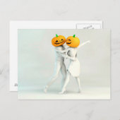 Halloween Dinner and Dance Spooky Party Pumpkin Briefkaart (Voorkant / Achterkant)