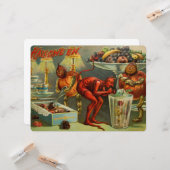 Halloween Dinner Kaart (Voorkant / Achterkant in situ)