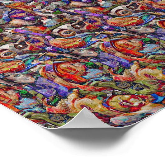 Halloween Dinner - Verborgen 3D-afdruk Poster (Hoek)