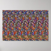 Halloween Dinner - Verborgen 3D-afdruk Poster (Voorkant)