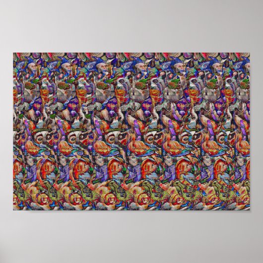 Halloween Dinner - Verborgen 3D-afdruk Poster (Voorkant)