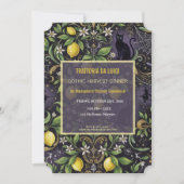 Halloween Dinnerparty Uitnodiging Gotische Botanis (Voorkant)