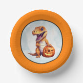Halloween Dinosaur Dino-Mash Feest Papieren Kommen (Voorkant)