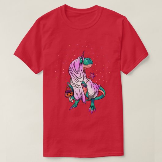 Halloween Dinosaur Fairy met toverstaf T-shirt (Design voorkant)