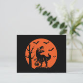 Halloween Dinosaur Family Costume Halloween Briefkaart (Staand voorkant)