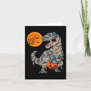 Halloween Dinosaur Mummy T Rex Scary Boys Kinder T Kaart