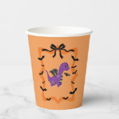 Halloween Dinosaur Papieren Bekers (Voorkant)
