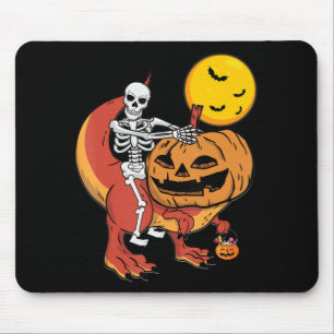 Halloween Dinosaur Pumpkin T Rex Skeleton Boys Tod Muismat