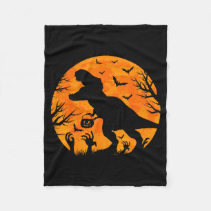 Halloween Dinosaur T Rex Met Pompoen Dinosaur Hal Fleece Deken