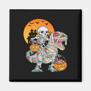 Halloween Dinosaur T Rex Skelet Griezelige Jongens Magneet