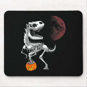 Halloween Dinosaur T Rex Skelet Griezelige Jongens Muismat