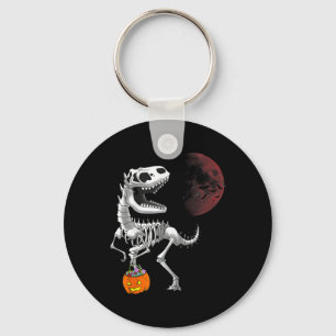 Halloween Dinosaur T Rex Skelet Griezelige Jongens Sleutelhanger