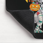 Halloween Dinosaur T Rex Skeleton Scary Boys Kinde Muismat (Hoek)
