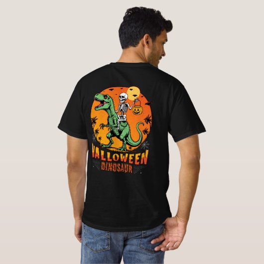 Halloween Dinosaur T-shirt (Achterkant volledig)