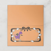 Halloween Dinosaur With Bat Wings Orange Plaatskaartje (Buitenkant ongevouwen)