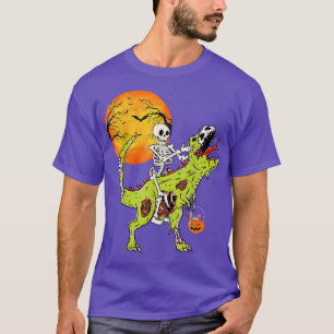Halloween Dinosaur Zombie T Re Skeleton Boys Toddl T-shirt
