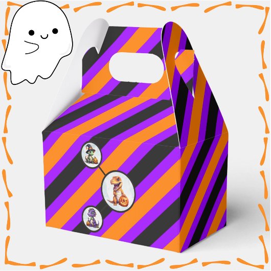 Halloween dinosaurus dino-mash feest bedankdoosjes