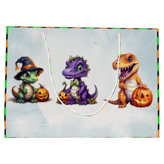 Halloween dinosaurus dino-mash feest groot cadeauzakje (Achterkant)