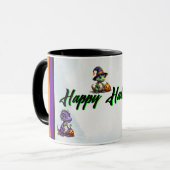 Halloween dinosaurus dino-mash feest mok (Voorkant links)