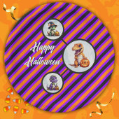 Halloween dinosaurus dino-mash feest papieren bordje