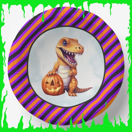 Halloween dinosaurus dino-mash feest papieren kommen