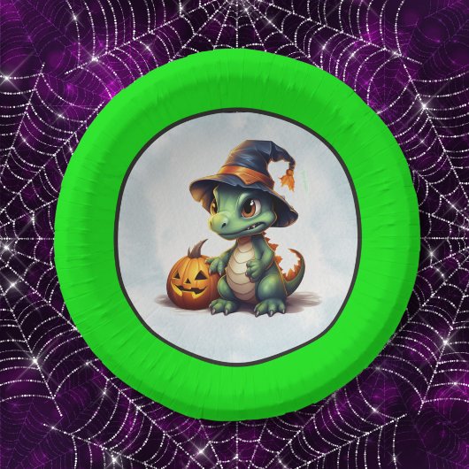 Halloween dinosaurus dino-mash feest papieren kommen