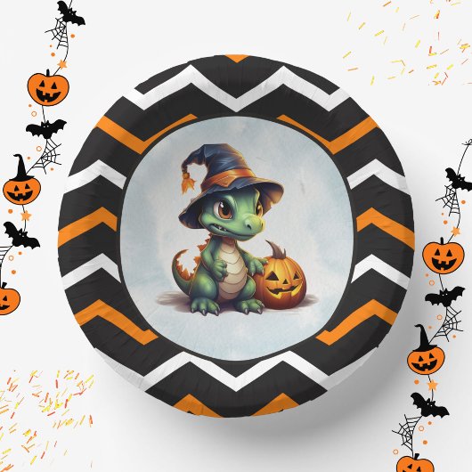 Halloween dinosaurus dino-mash feest papieren kommen